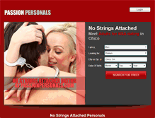 Tablet Screenshot of passionpersonals.com